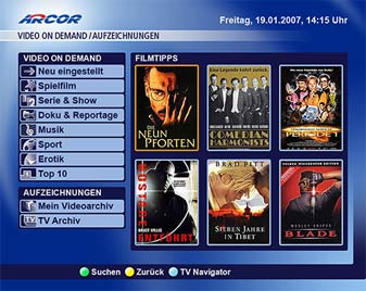 Arcor IPTV Portal
