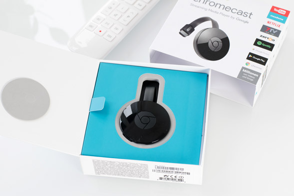 Chromecast Version 2 Starterkit Google Chromecast für die Übertragung von Waipu auf den TV