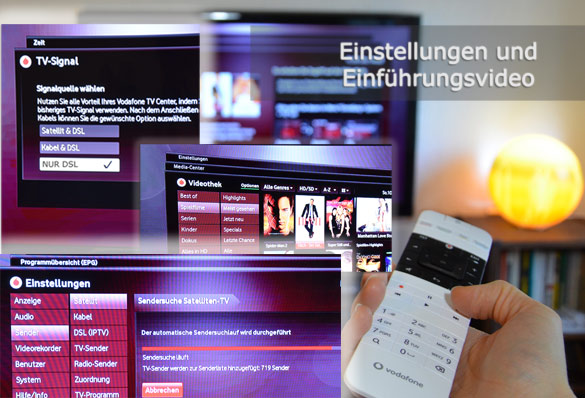 Einstellungen und Einführungsvideo - Installation leicht gemacht