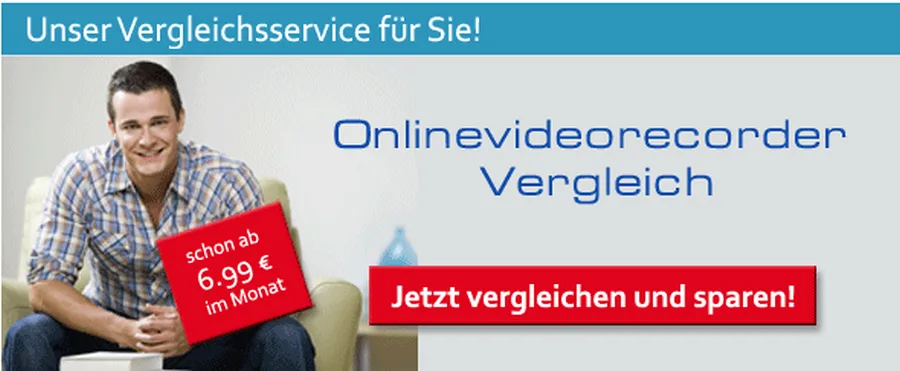 Jetzt hier Tarife für Onlinevideorekorder vergleichen!