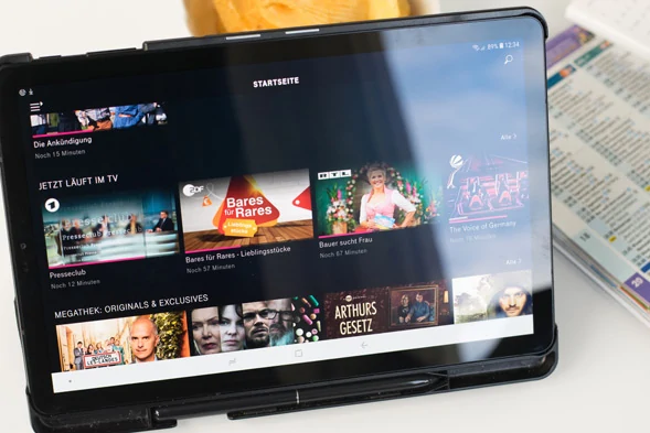 Magenta TV am Tablet im Einsatz