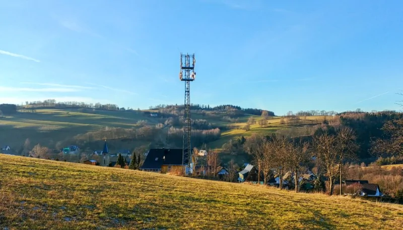 4G Funkmast auf dem Land