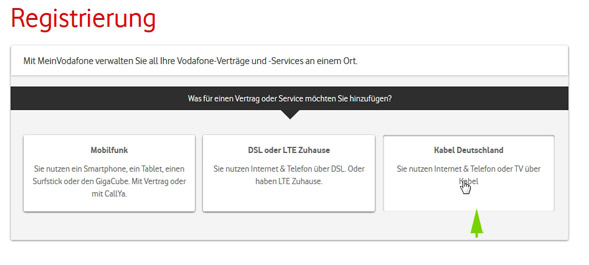 Registrierung Schritt 2