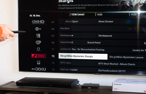 GigaTV Net Box  Eckdaten, Funktionen und Einrichtung