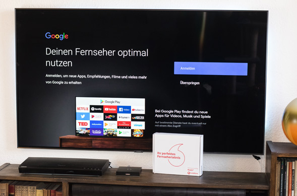 Google einrichten auf GigaTV Net