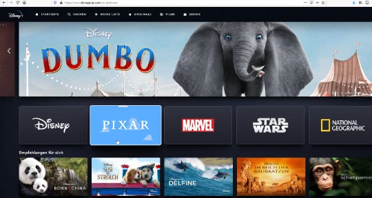 Screenshot Disney+