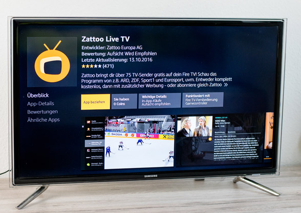 Zattoo Smart HD IPTV-Streaming-Angebot bei Zattoo buchbar