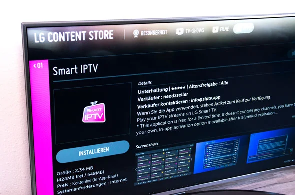 Smart IPTV App am Fernseher installieren