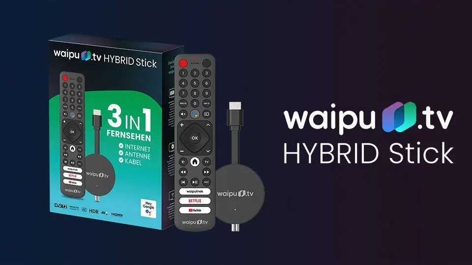 Waipu.tv neuer TV-Stick für IPTV, Kabel und Antenne, © Waipu.tv, EXARING AG